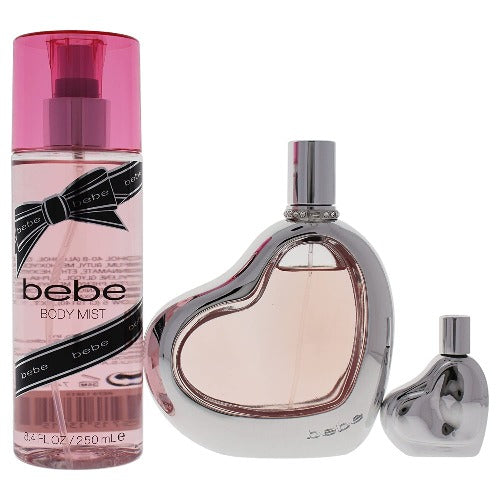 Bebe Silver 3 Piece Gift Set by Bebe