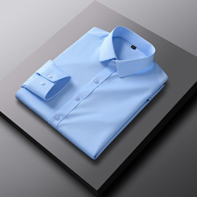 Men's Slim Fit Wrinkle-Resistant Dress Shirt – 6 Colors, Sizes S–5XL