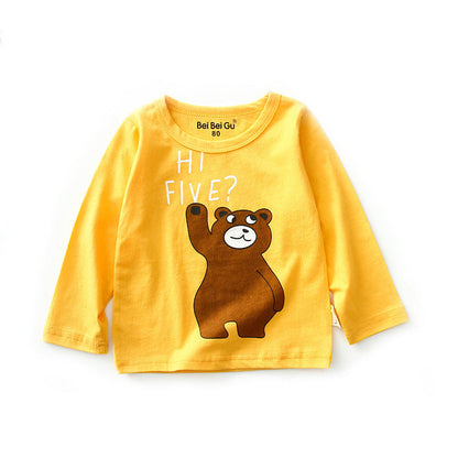 Cartoon children's long sleeve t-shirt bottoming shirt by Baby Joy