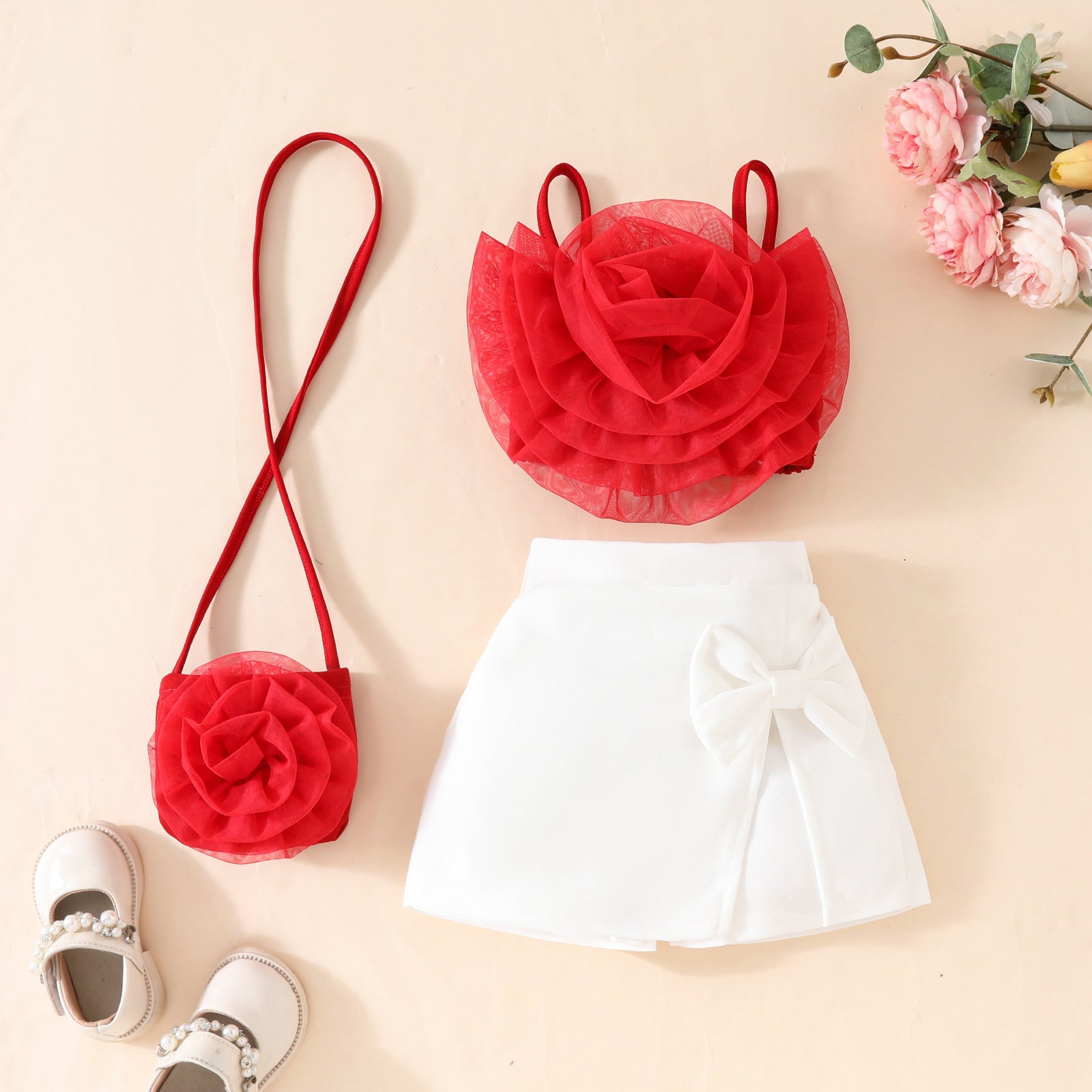 Girl's 3D Flower Pulling Strap Set by Baby Joy