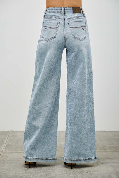 Women's High Rise Wide Leg Jeans