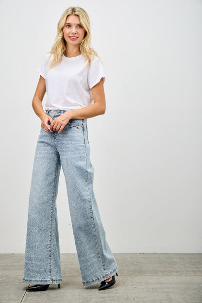 Women's High Rise Wide Leg Jeans