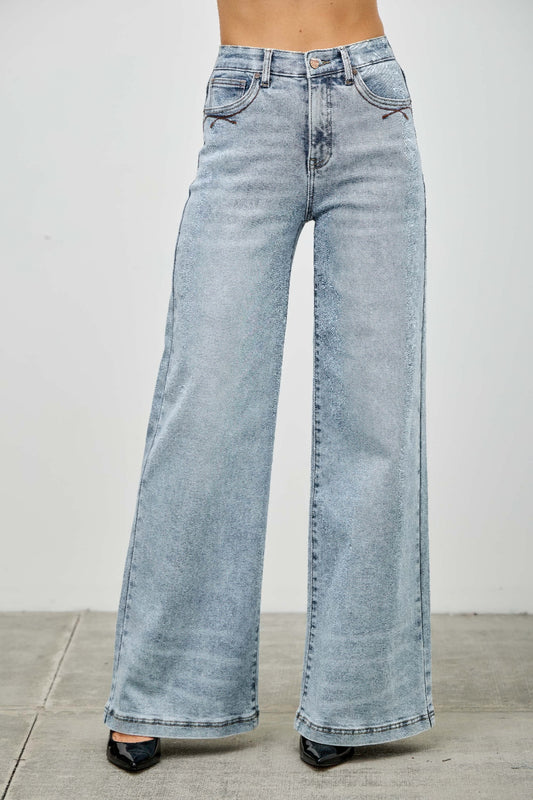 Women's High Rise Wide Leg Jeans