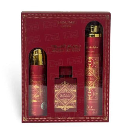 Lattafa Badee Al Oud Sublime 3 Piece Gift Set by Lattafa