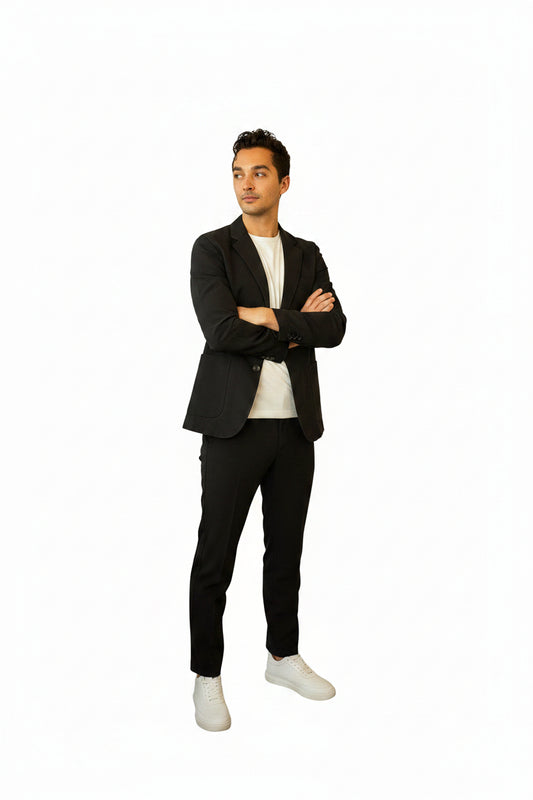 CALTO Men's Height-Increasing Lightweight Sneakers in White