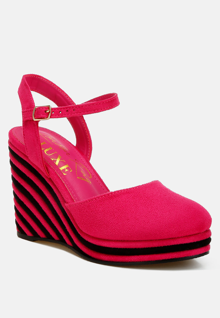 Manifest Dual Tone Wedge Sandals by London Rag