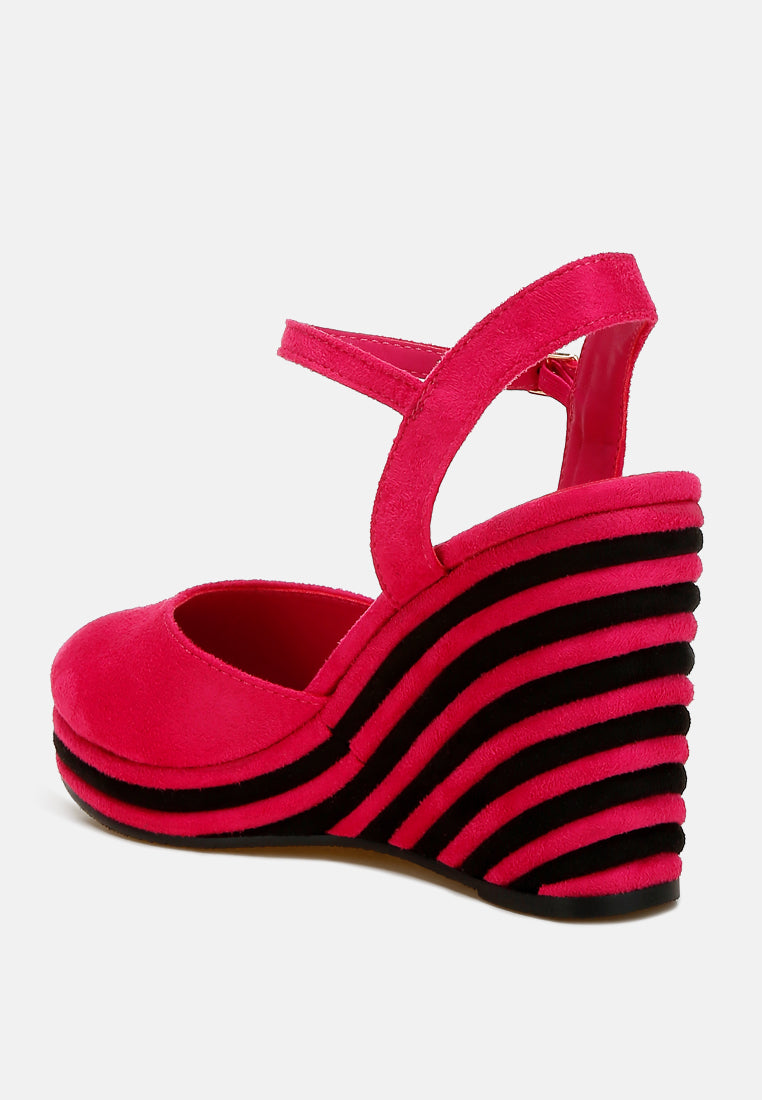 Manifest Dual Tone Wedge Sandals by London Rag