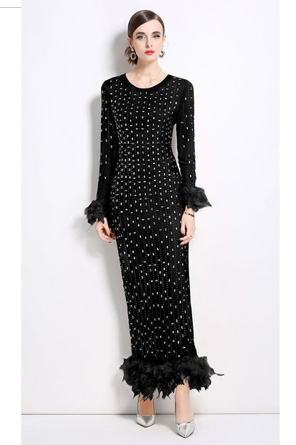WOMEN FASHION MAXI PARTY DRESS