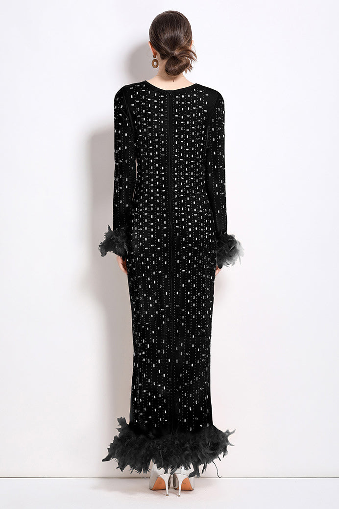 WOMEN FASHION MAXI PARTY DRESS