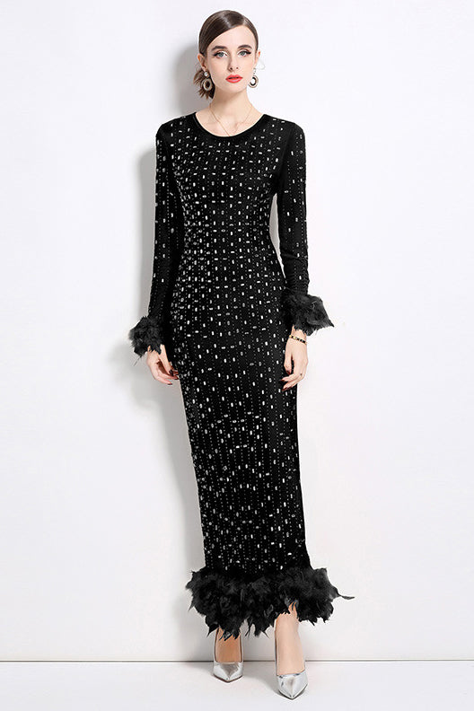 WOMEN FASHION MAXI PARTY DRESS