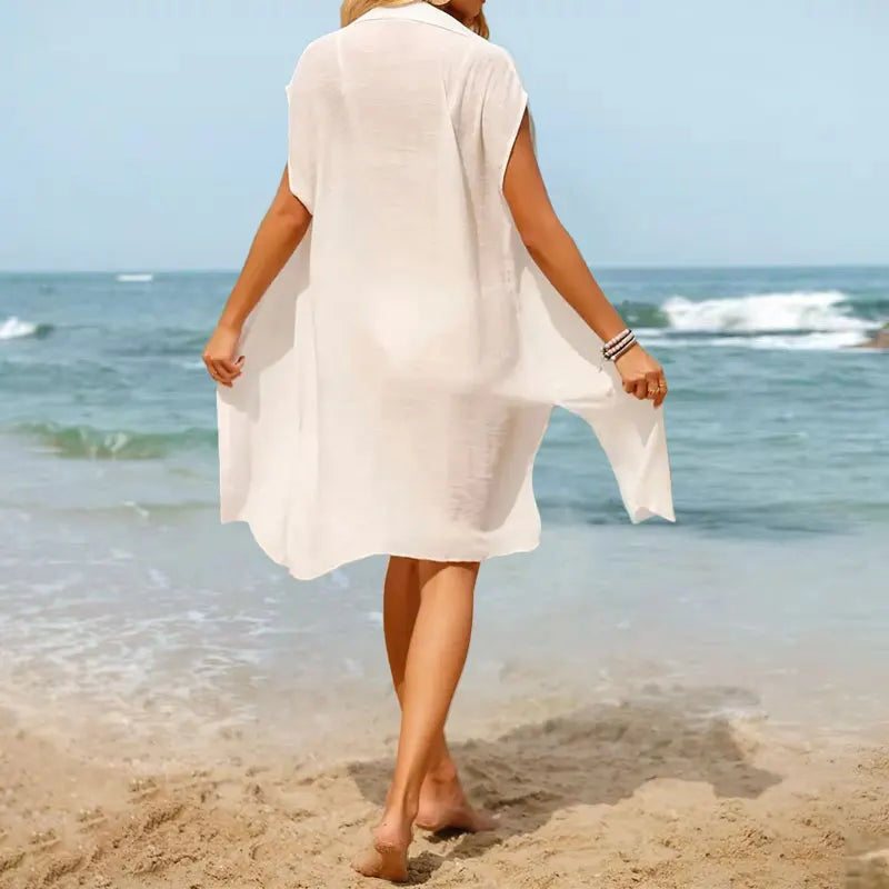The Shore Shirt — Lapel Beach Cover-Up