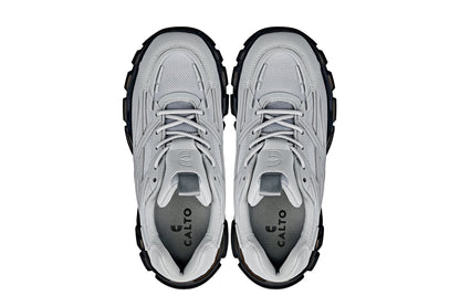 CALTO Men's Elevator Sneakers | 2.6" Height Boost Chunky Sole Sporty Sneaker 8