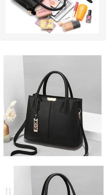 Women's PU Leather Tote Handbag – Zipper Closure Everyday Purse | 5 Colors