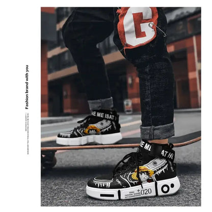 One Piece Luffy High Top Shoes Zoro Anime Sneakers