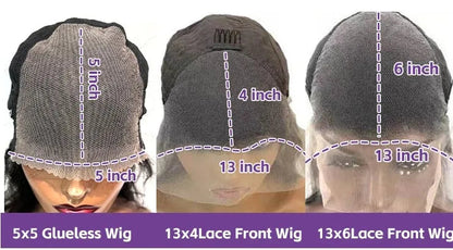 40 42 Inch HD Loose Deep Wave 13x6 Lace Front Human Hair Wigs Brazilian Curly Water Wavy 13x4 Lace Frontal Wigs For Women 250% by SEVHENN