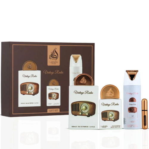 Lattafa Vintage Radio 3 Piece Gift Set by Lattafa