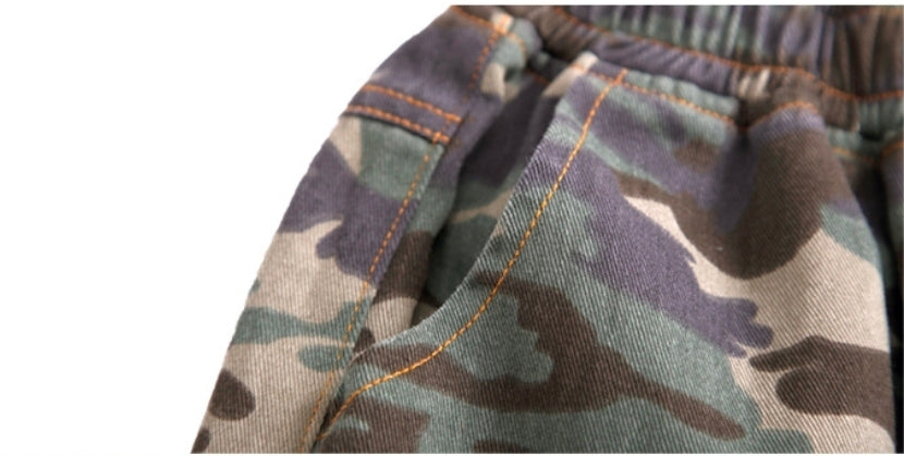 Boys Urban Camo Cargo Joggers by Baby Joy