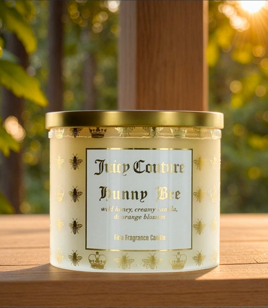 Juicy Couture 14.5 oz Soy Wax Blend 3 Wick Candle - Hunny Bee by Juicy Couture