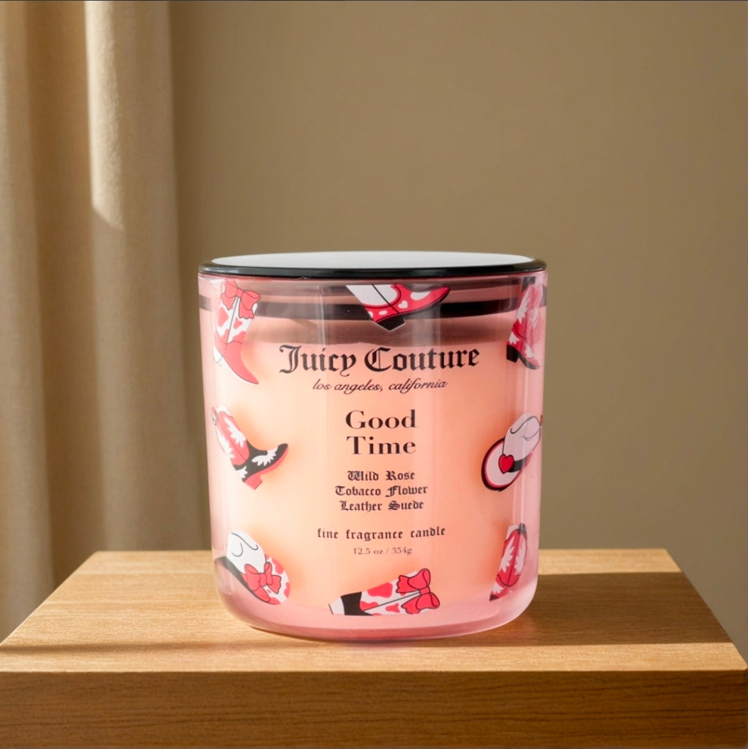 Juicy Couture 12.5 oz Fine Fragrance Candle - Good Time by Juicy Couture
