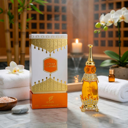 Adwaa Al Sharq by Afnan, 0.67 oz Perfume Oil for Unisex by Afnan