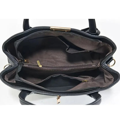 Women's PU Leather Tote Handbag – Zipper Closure Everyday Purse | 5 Colors