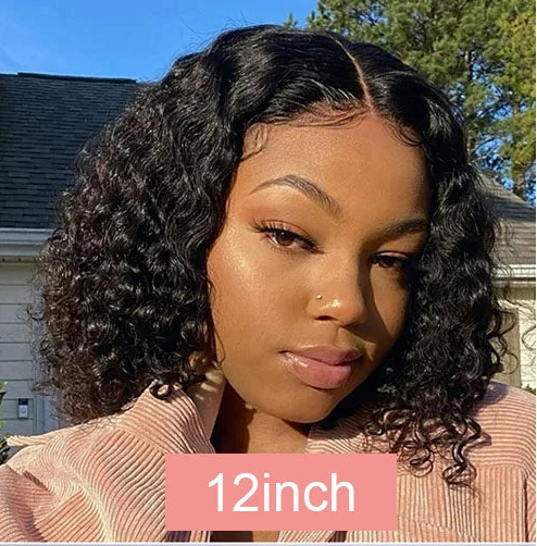 Pre Cut No Glue Water Wave 13x6 Bob Wigs Curly 7x5 Glueless Wig Human Hair Ready To Wear Lace Frontal Wigs For Women Pre Plucked by SEVHENN