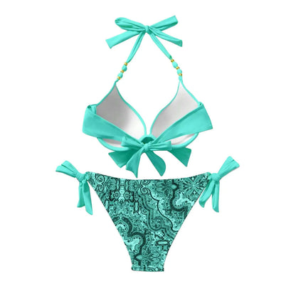 Strap Split Bikini Set - Two-Piece Swimsuit