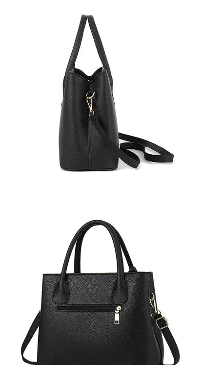 Women's PU Leather Tote Handbag – Zipper Closure Everyday Purse | 5 Colors