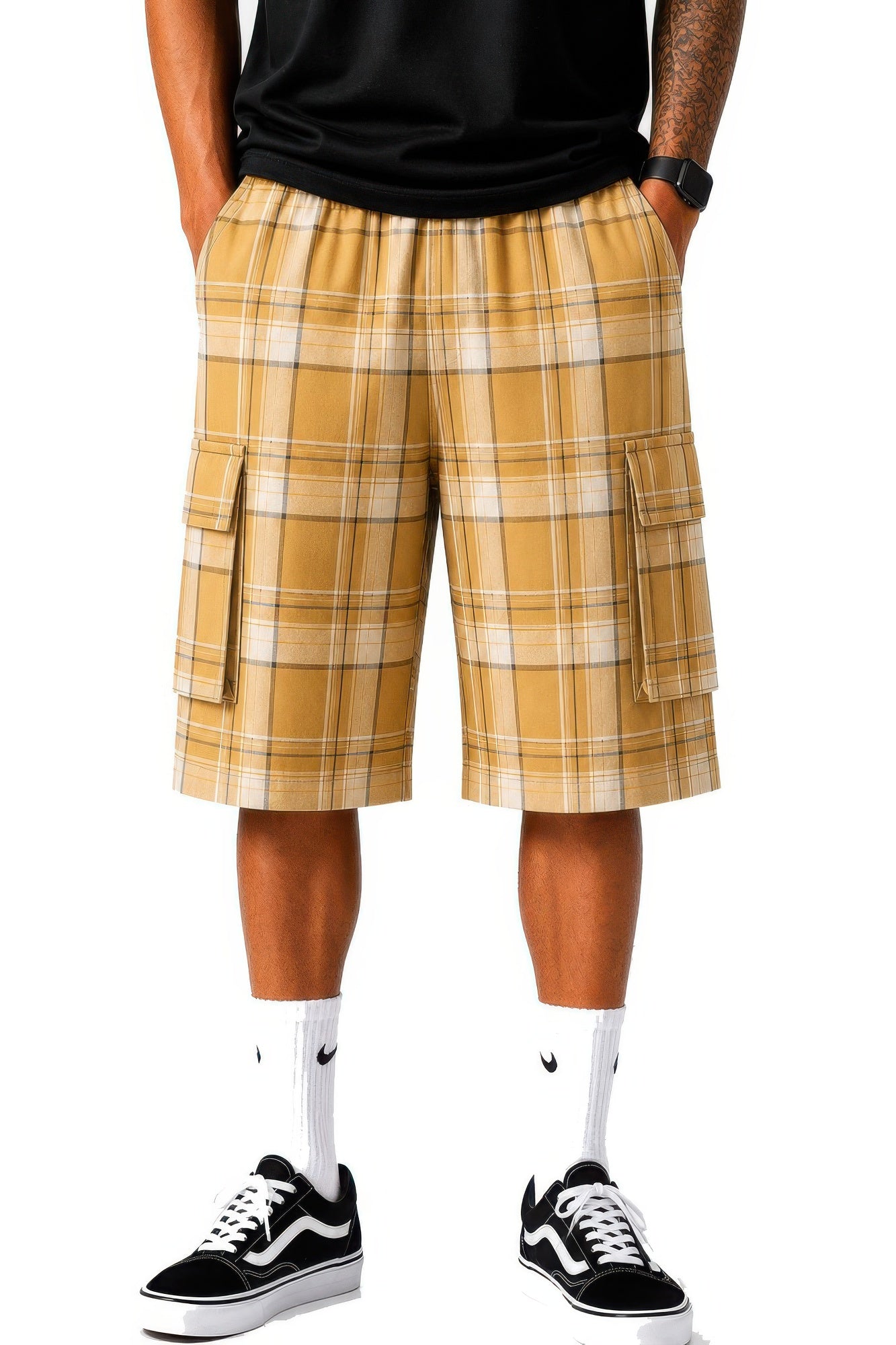 Men's Checkered Baggy Cargo Shorts | 8 Colors | S-3XL | SEVHENN