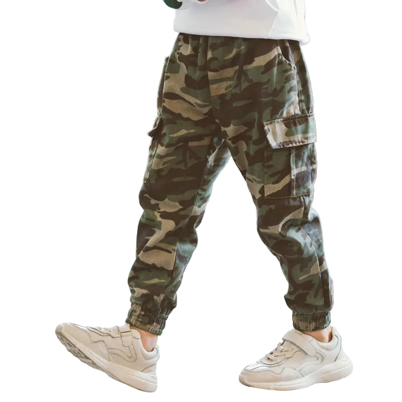Children's Sports Military Camouflage Casual Trousers by Baby Joy