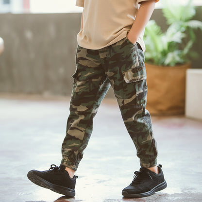 Children's Sports Military Camouflage Casual Trousers by Baby Joy