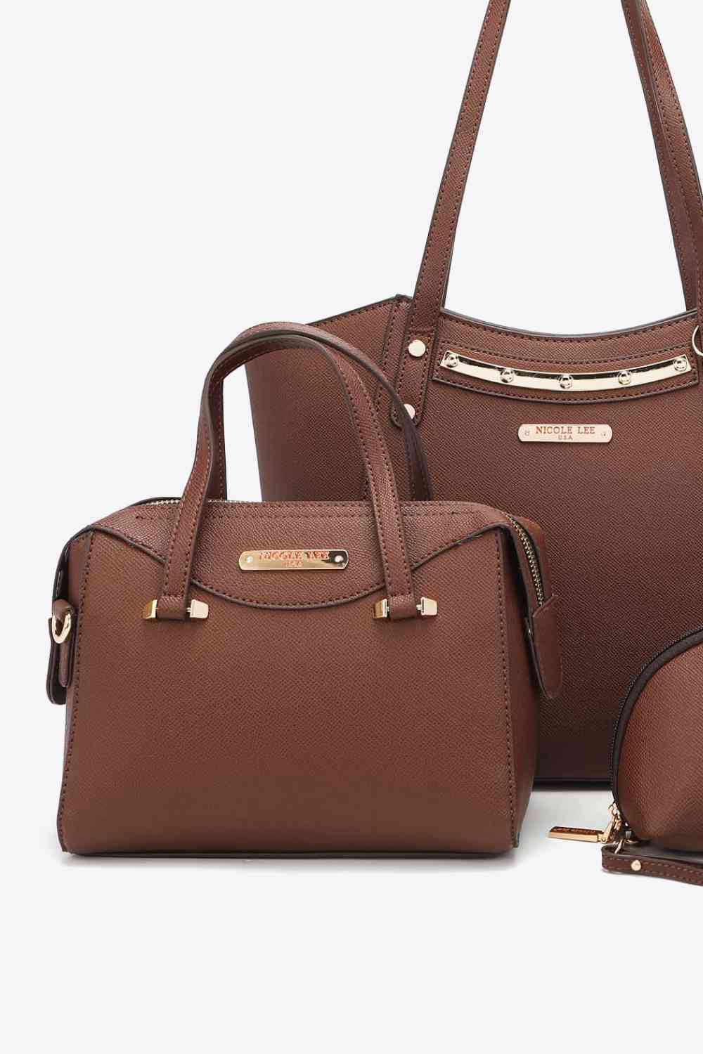 Nicole Lee USA At My Best Handbag Set - Chocolate