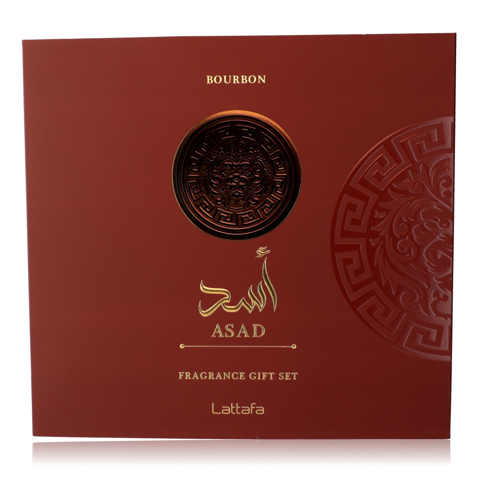 Asad Bourbon by Lattafa, 3 Piece Gift Set for Men by Lattafa