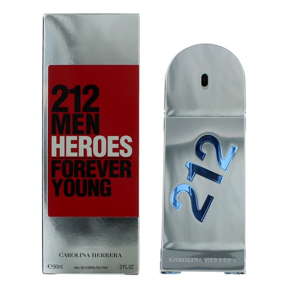 212 Heroes Forever Young by Carolina Herrera, 3 oz EDT Spray for by Carolina Herrera