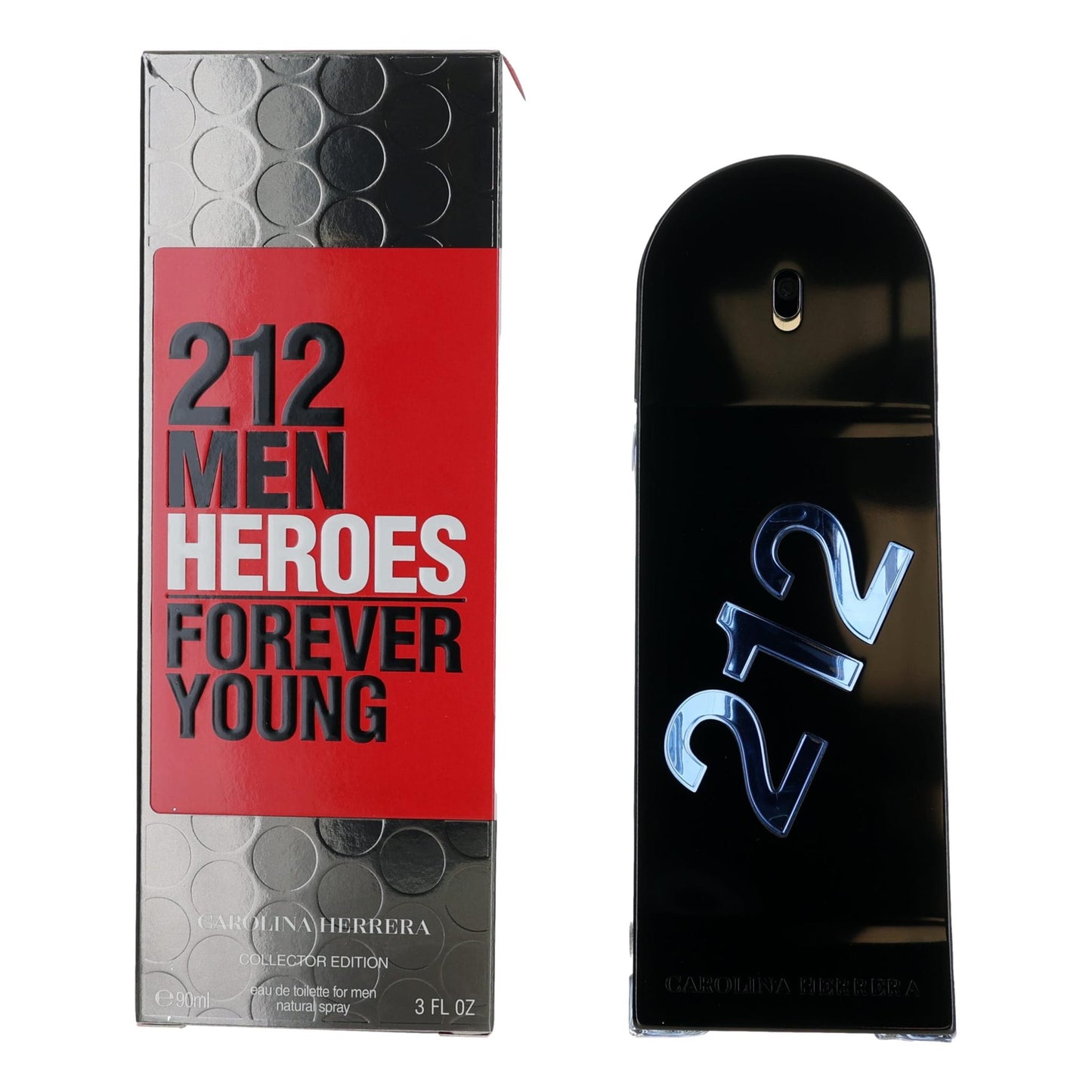 212 Heroes Forever Young by Carolina Herrera, 3 oz EDT Spray for Men by Carolina Herrera