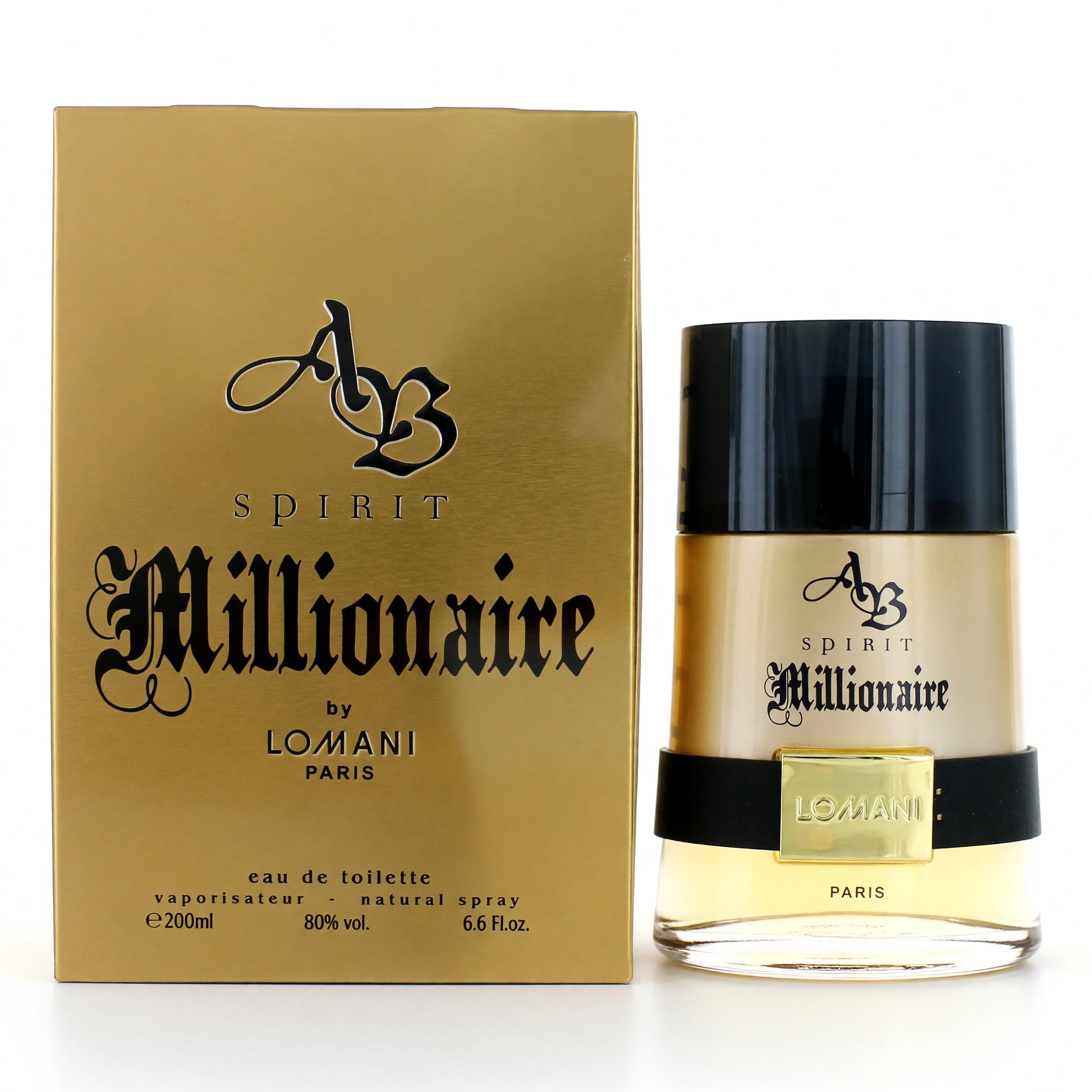 AB Spirit Millionaire by Lomani, 6.6 oz EDT Spray for Men by Lomani