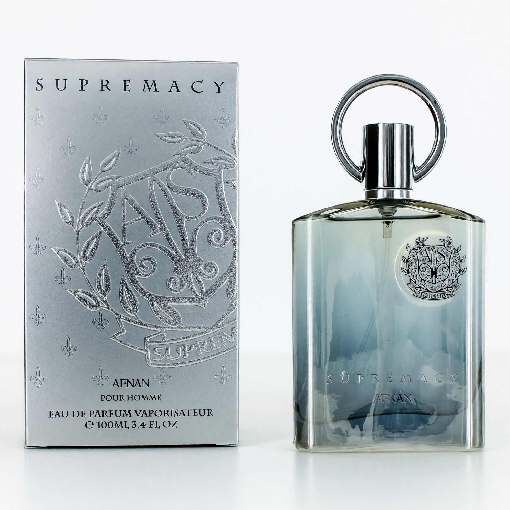 Supremacy Silver by Afnan, 3.4 oz EDP Spray for Men by Afnan