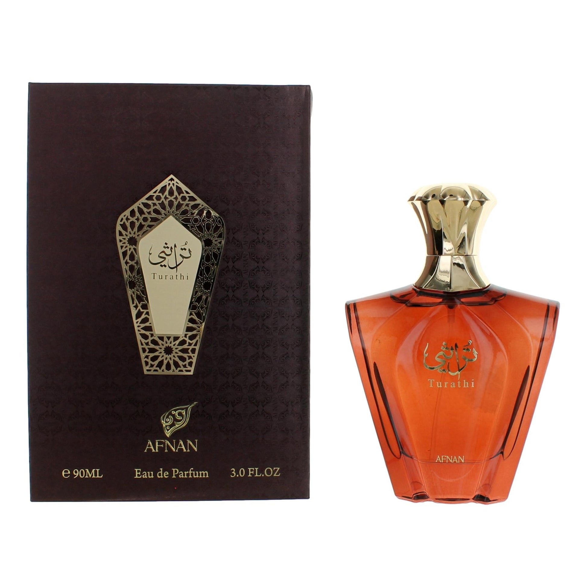 Turathi Brown by Afnan, 3 oz EDP Spray for Men by Afnan