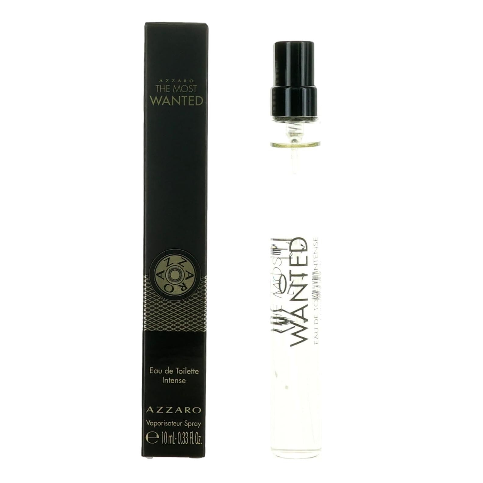 Azzaro The Most Wanted by Azzaro, 0.33 oz EDT Intense Spray for Men by Azzaro