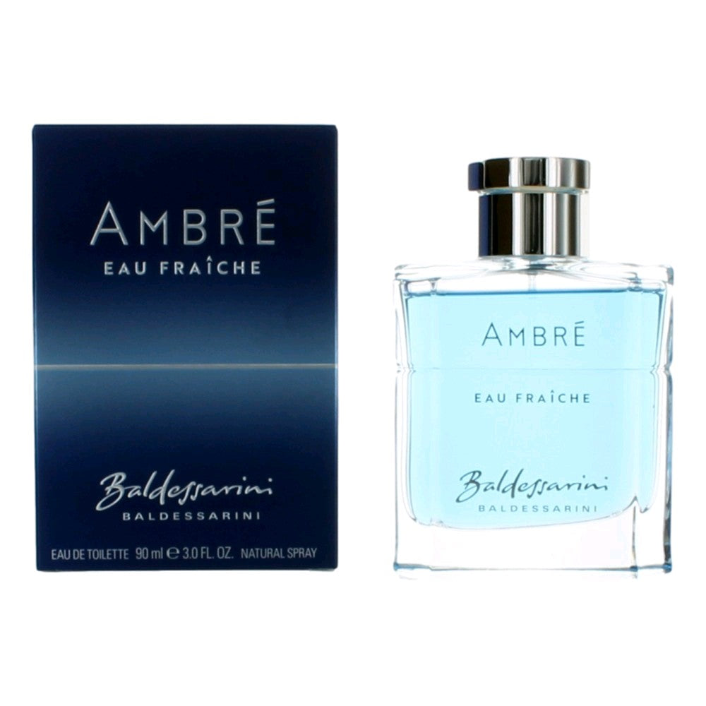 Baldessarini Ambre Eau Fraiche by Baldessarini, 3 oz EDT Spray for Men by Baldessarini