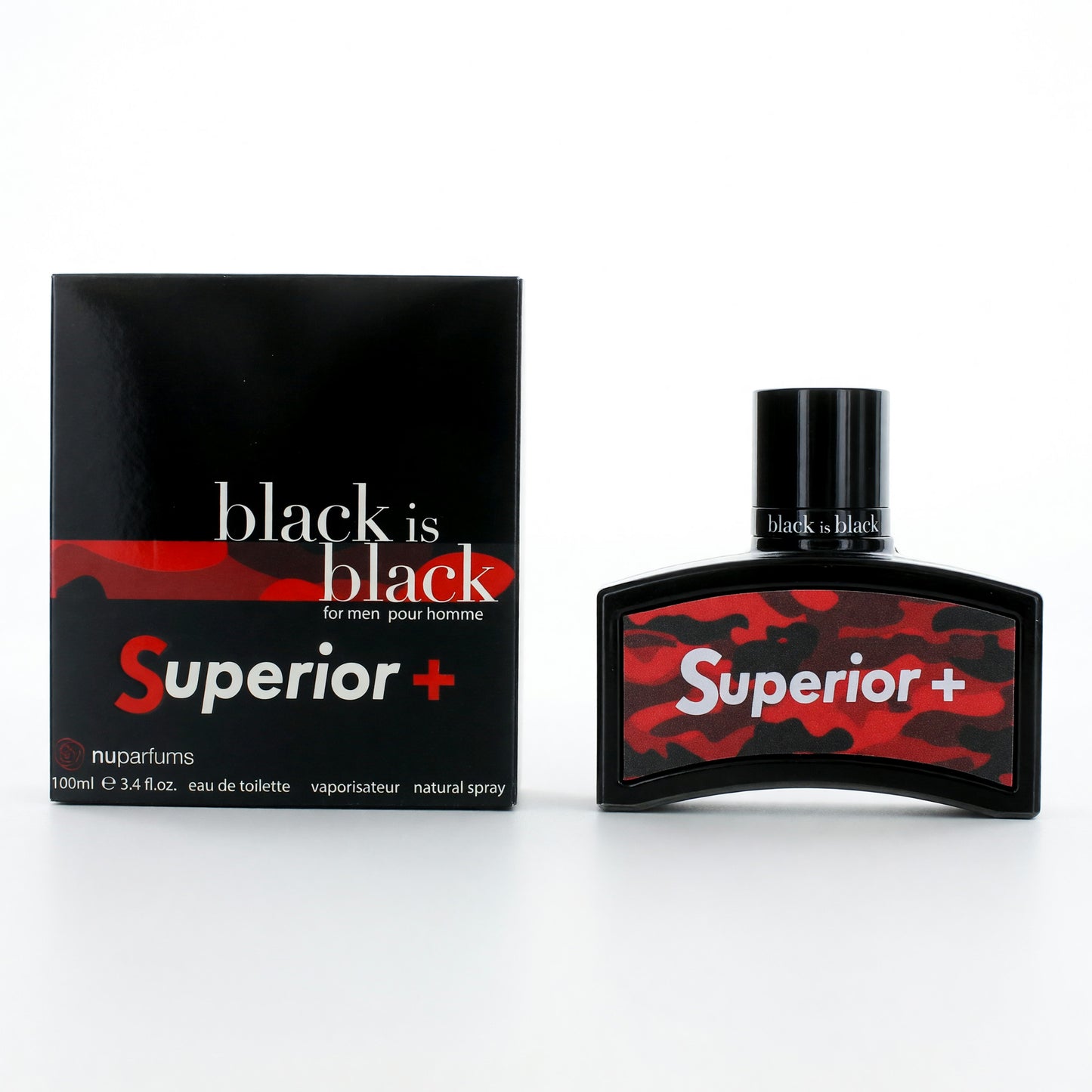 Black is Black Superior by Nu Parfumes, 3.4 oz EDT Spray for Men by nuparfums