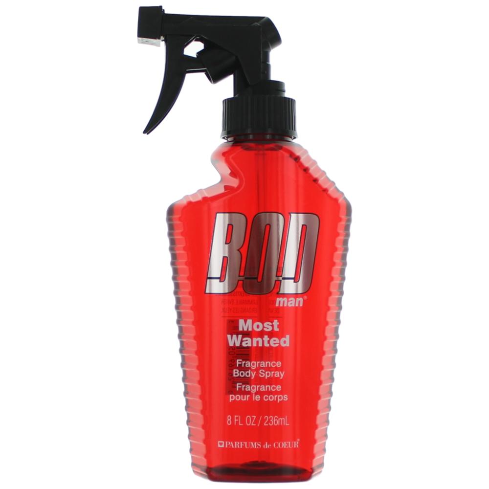 Bod Man Most Wanted by Parfums De Coeur, 8oz Frgrance Body Spray men by Parfums De Coeur
