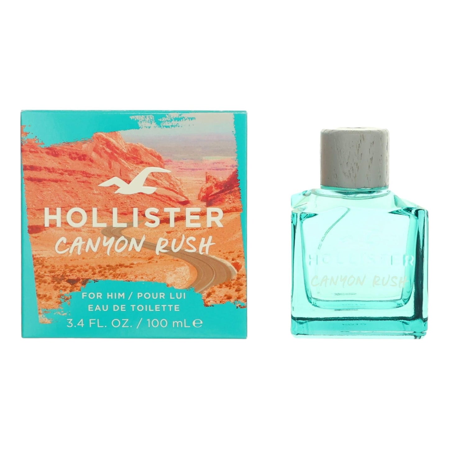 Canyon Rush by Hollister, 3.4 oz EDT Spray for Men by Hollister