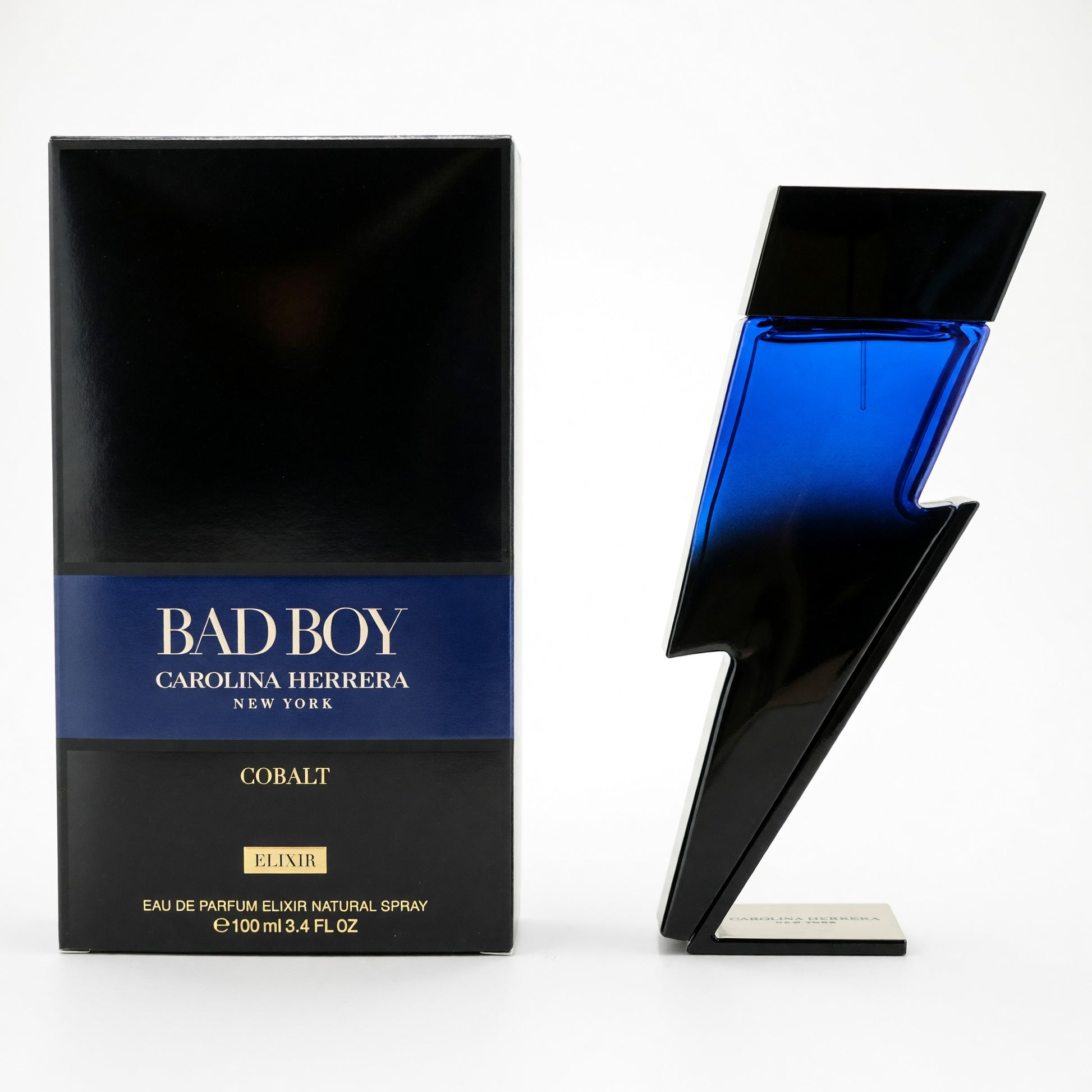 Bad Boy Cobalt Elixir by Carolina Herrera, 3.4oz EDP Elixir Spray men by Carolina Herrera