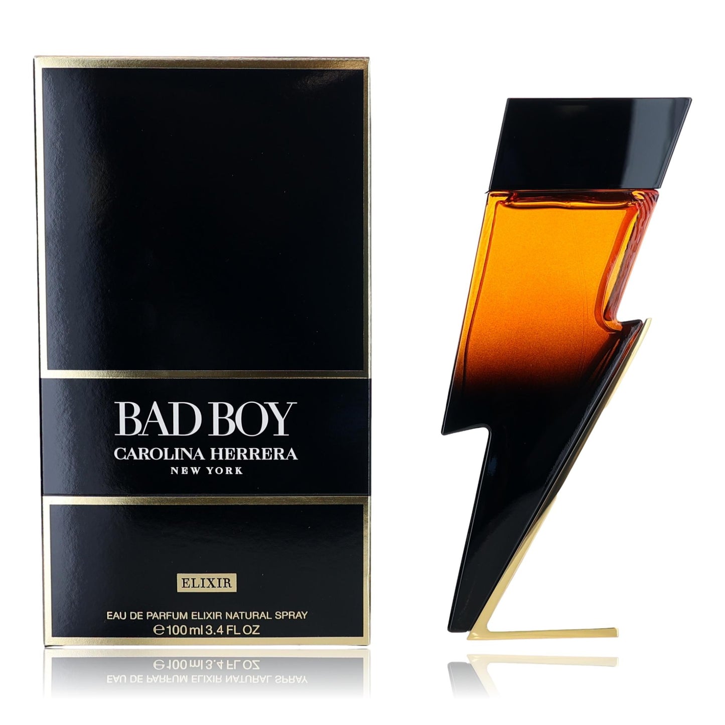 Bad Boy Elixir by Carolina Herrera, 3.4 oz EDP Elixir Spray for Men by Carolina Herrera