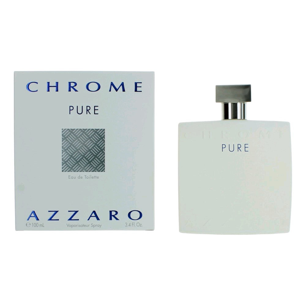 Chrome Pure by Azzaro, 3.4 oz EDT Spray for Men by Azzaro