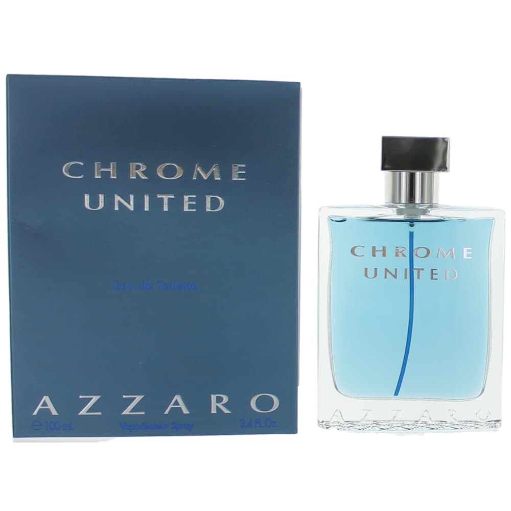 Chrome United by Azzaro, 3.4 oz EDT Spray for Men by Azzaro