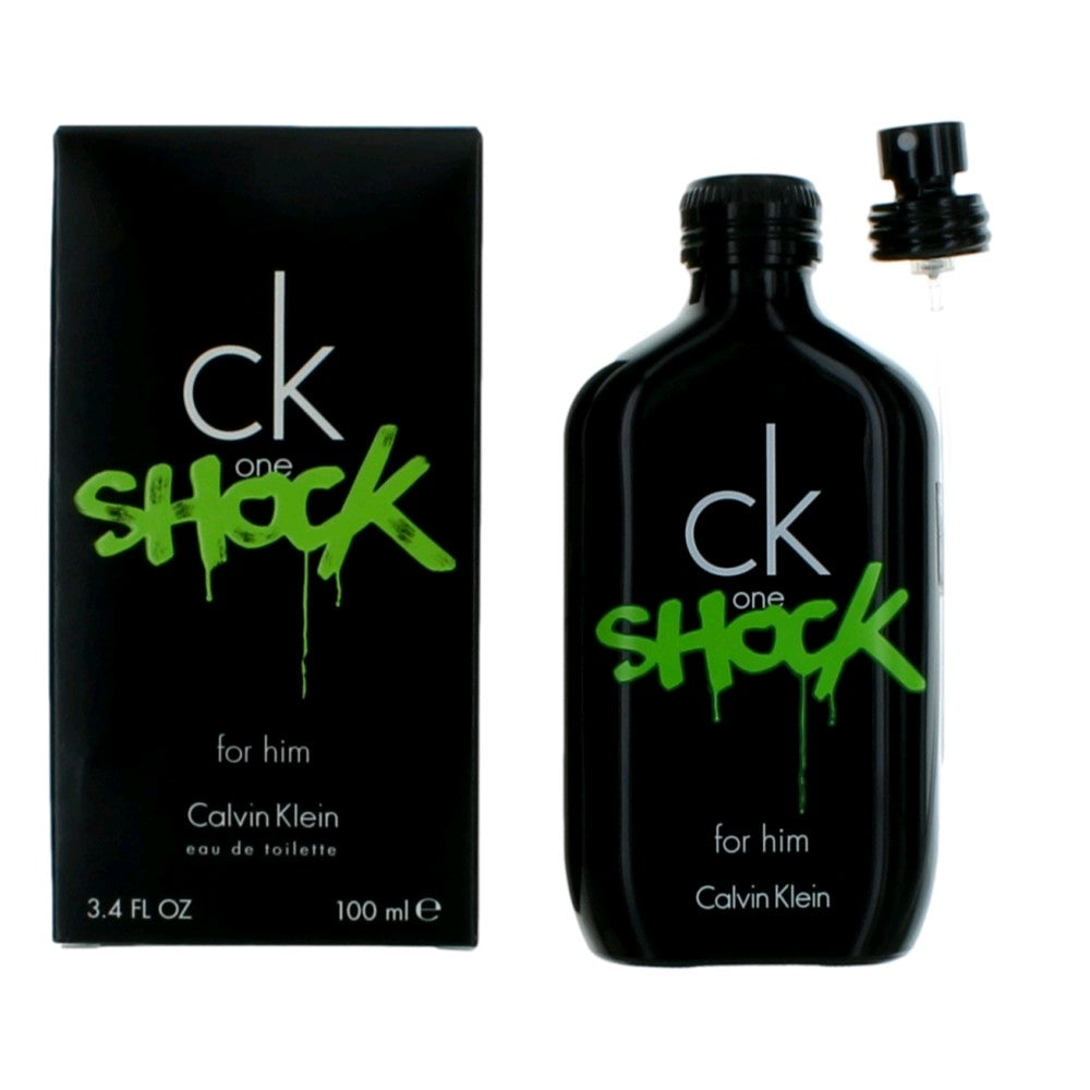 CK One Shock by Calvin Klein, 3.4 oz EDT Spray for Men by Calvin Klein
