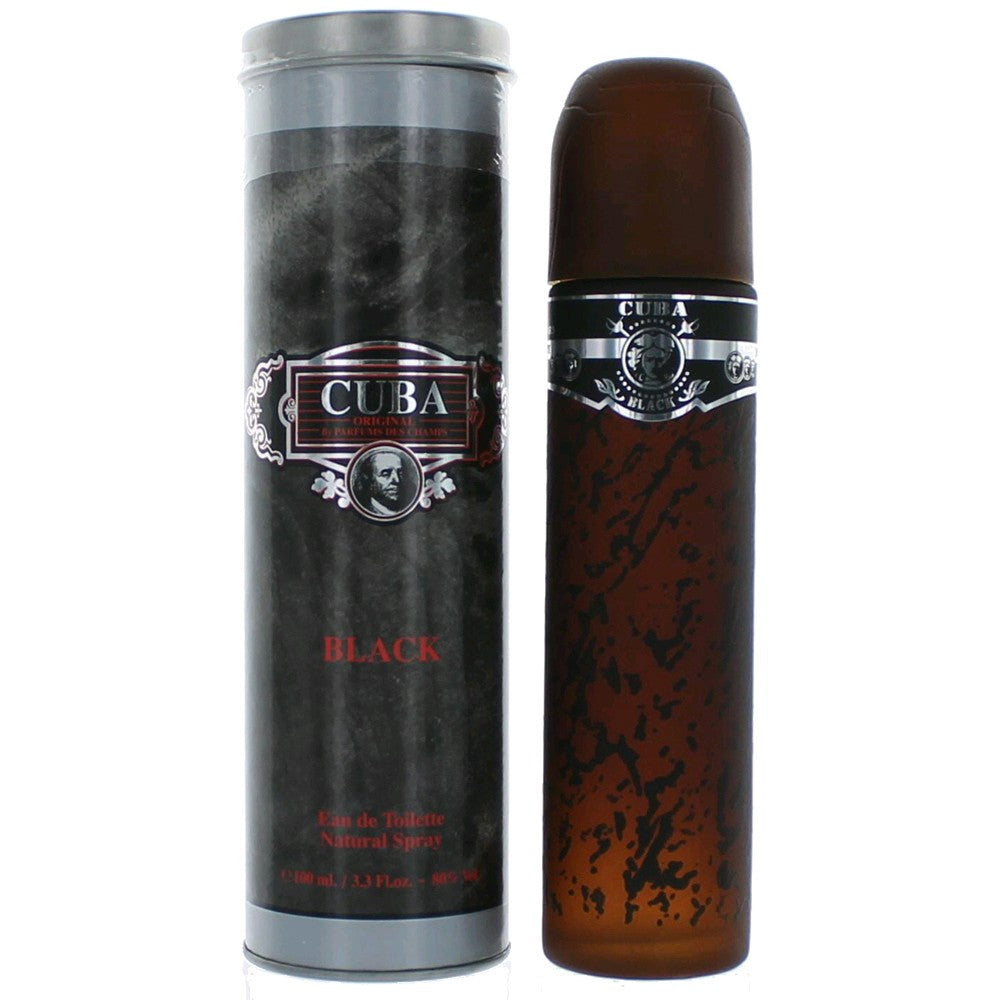 Cuba Black by Cuba, 3.3 oz EDT Spray for Men by Cuba