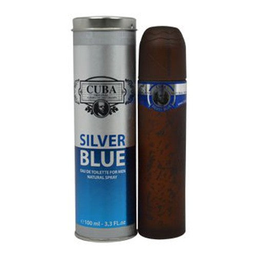 Cuba Silver Blue by Cuba, 3.3 oz EDT Spray for Men by Cuba